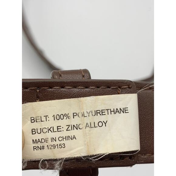 TELFAR Brown Faux Leather Logo Everyday Belt - Picture 8 of 8